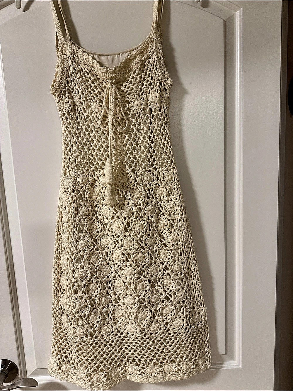 J.Crew Crochet Maxi Dress in Cream Like New